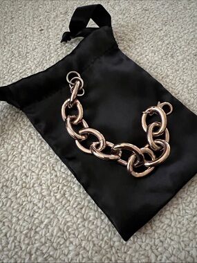 Chunky Rose Gold Link Bracelet